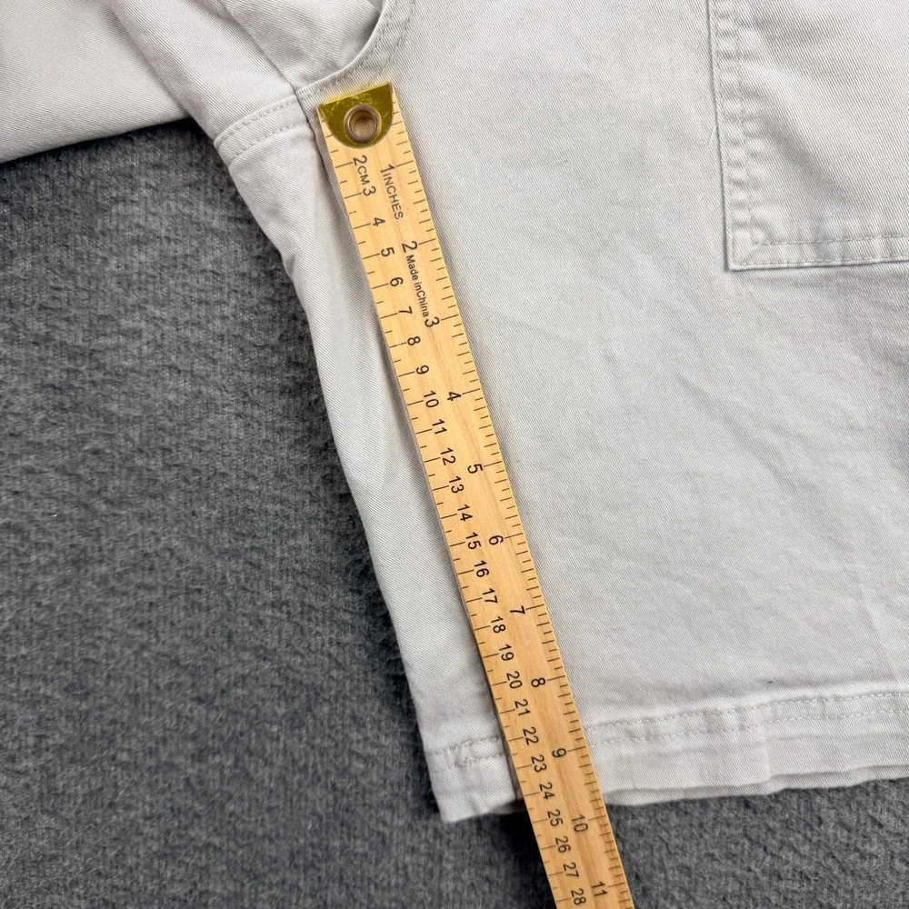 Weatherproof Vintage Men's Utility Cargo Shorts 38 Beige Cotton Spandex Stretch‎